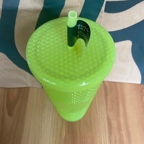 Starbucks Lemon Grass Glow In The Dark Studded Tumbler - Fall 2022 - Venti 24oz - Picture 3 of 5